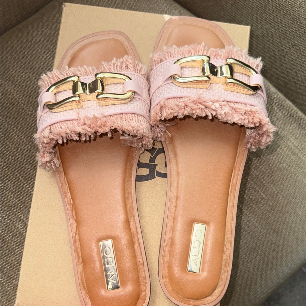 Aldo Blush and Gold Women's Sandals